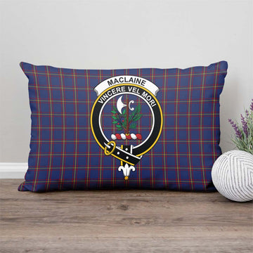 MacLaine of Lochbuie Tartan Pillow Cover with Family Crest