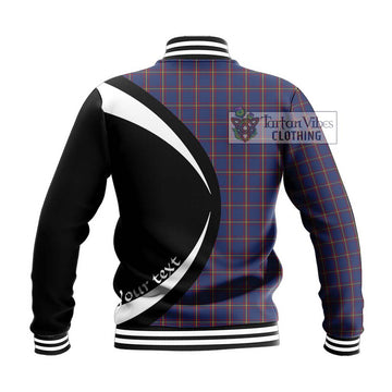 MacLaine of Lochbuie Tartan Baseball Jacket with Family Crest Circle Style