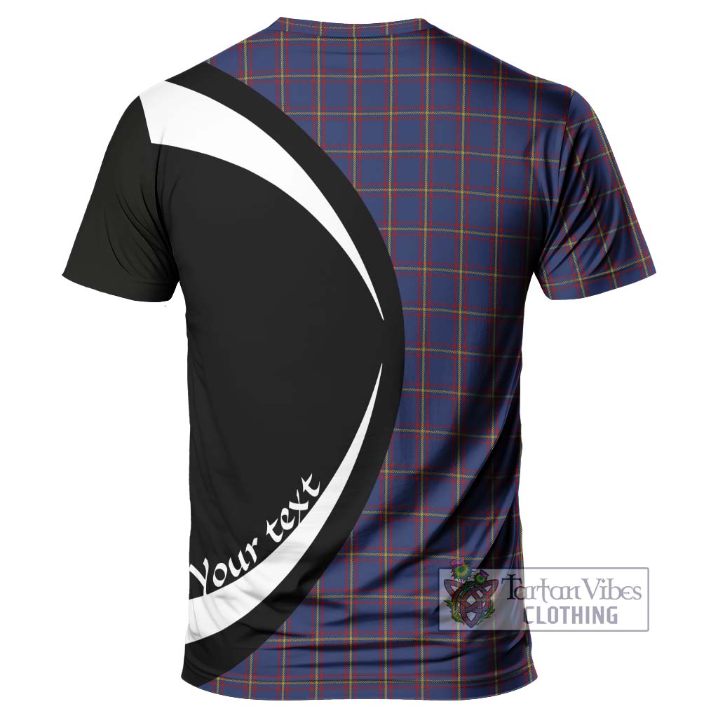 Tartan Vibes Clothing MacLaine of Lochbuie Tartan T-Shirt with Family Crest Circle Style