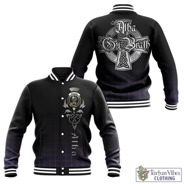 MacLaine of Lochbuie Tartan Baseball Jacket Featuring Alba Gu Brath Family Crest Celtic Inspired