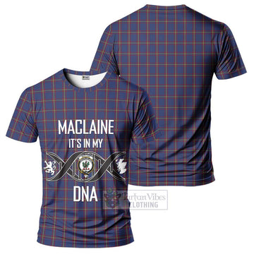 MacLaine of Lochbuie Tartan T-Shirt with Family Crest DNA In Me Style