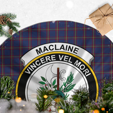 MacLaine of Lochbuie Tartan Christmas Tree Skirt with Family Crest