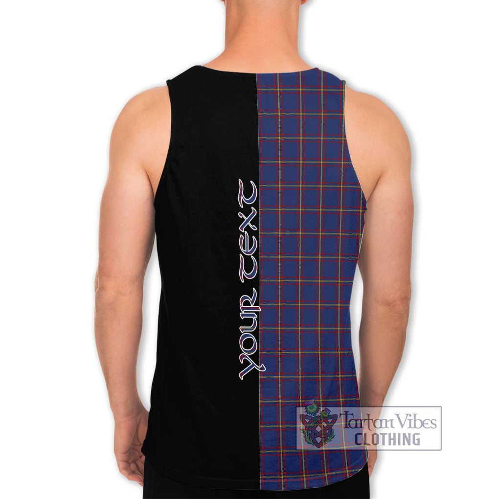 MacLaine of Lochbuie Tartan Men's Tank Top with Family Crest and Half Of Me Style - Tartanvibesclothing Shop