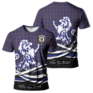 MacLaine of Lochbuie Tartan T-Shirt with Alba Gu Brath Regal Lion Emblem