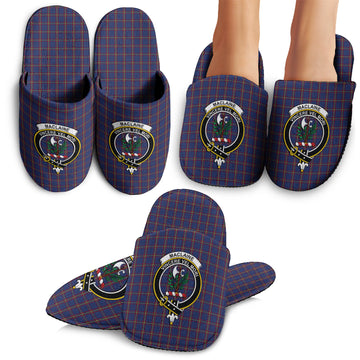 MacLaine of Lochbuie Tartan Home Slippers with Family Crest