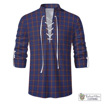 MacLaine of Lochbuie Tartan Men's Scottish Traditional Jacobite Ghillie Kilt Shirt