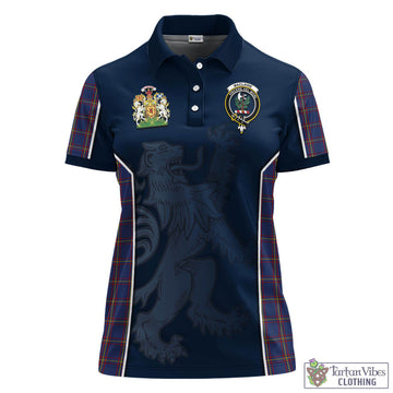 MacLaine of Lochbuie Tartan Women's Polo Shirt with Family Crest and Lion Rampant Vibes Sport Style