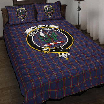 MacLaine of Lochbuie Tartan Quilt Bed Set with Family Crest