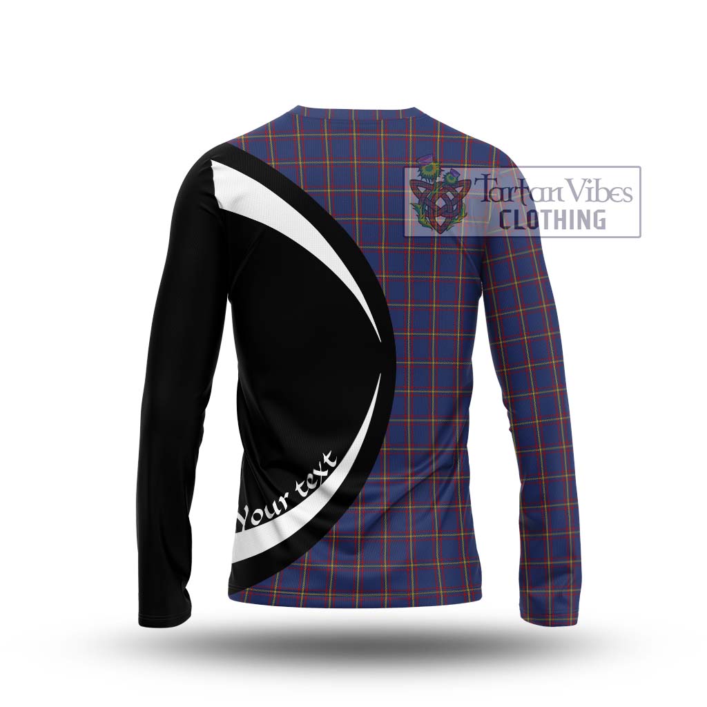 MacLaine of Lochbuie Tartan Long Sleeve T-Shirt with Family Crest Circle Style - Tartan Vibes Clothing