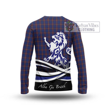 MacLaine of Lochbuie Tartan Long Sleeve T-Shirt with Alba Gu Brath Regal Lion Emblem