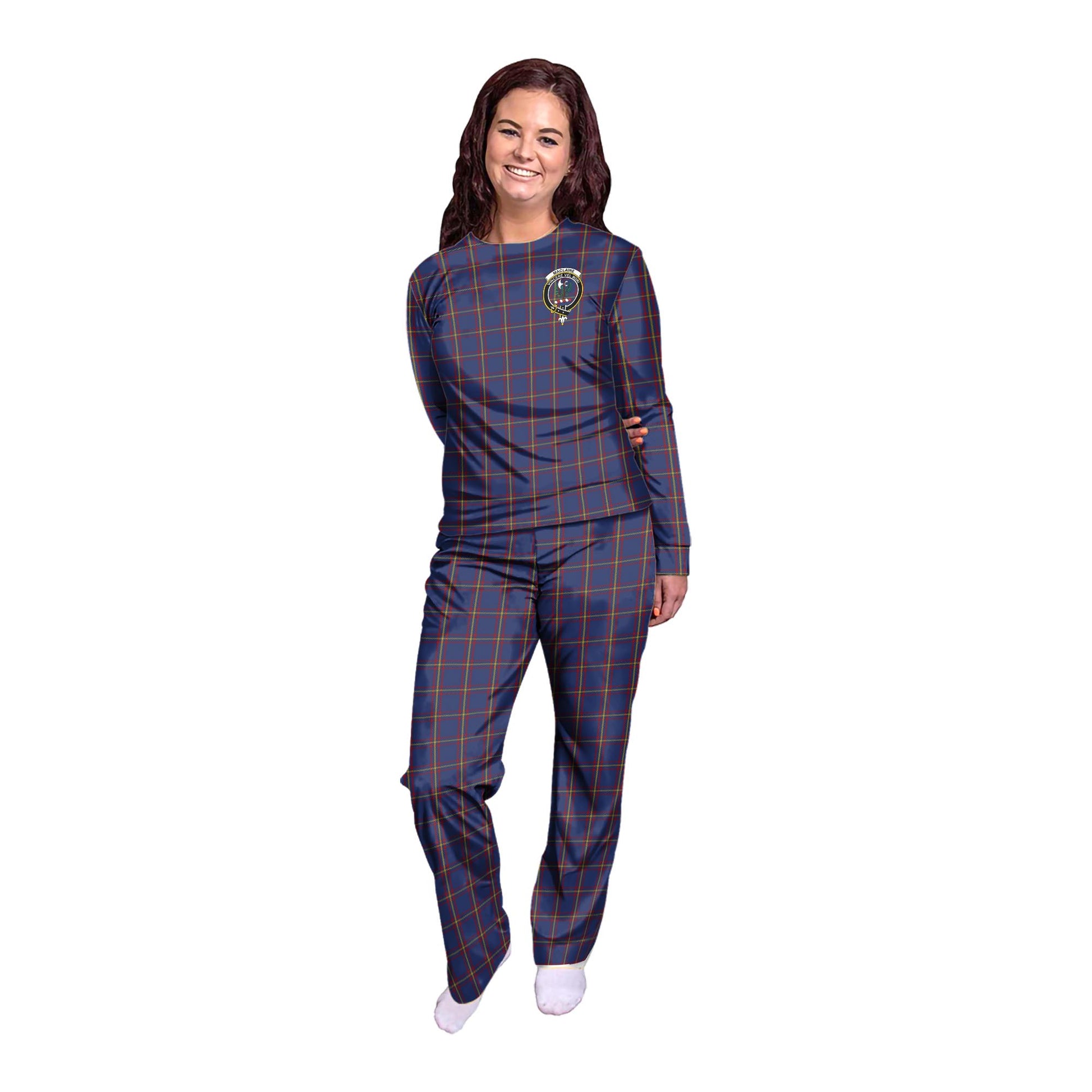 MacLaine of Lochbuie Tartan Pajamas Family Set with Family Crest - Tartanvibesclothing