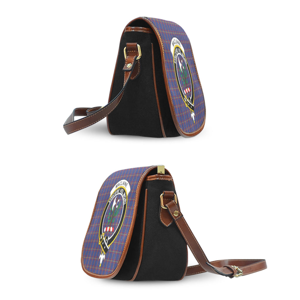 MacLaine of Lochbuie Tartan Saddle Bag with Family Crest - Tartan Vibes Clothing