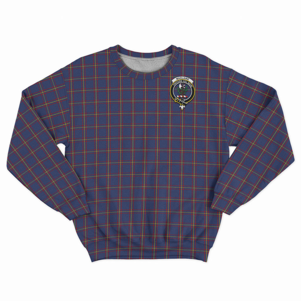 MacLaine of Lochbuie Tartan Sweatshirt with Family Crest - Tartan Vibes Clothing