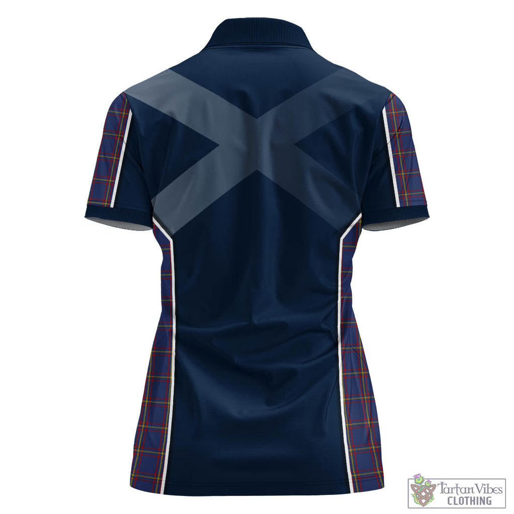 MacLaine of Lochbuie Tartan Women's Polo Shirt with Family Crest and Lion Rampant Vibes Sport Style - Tartan Vibes Clothing