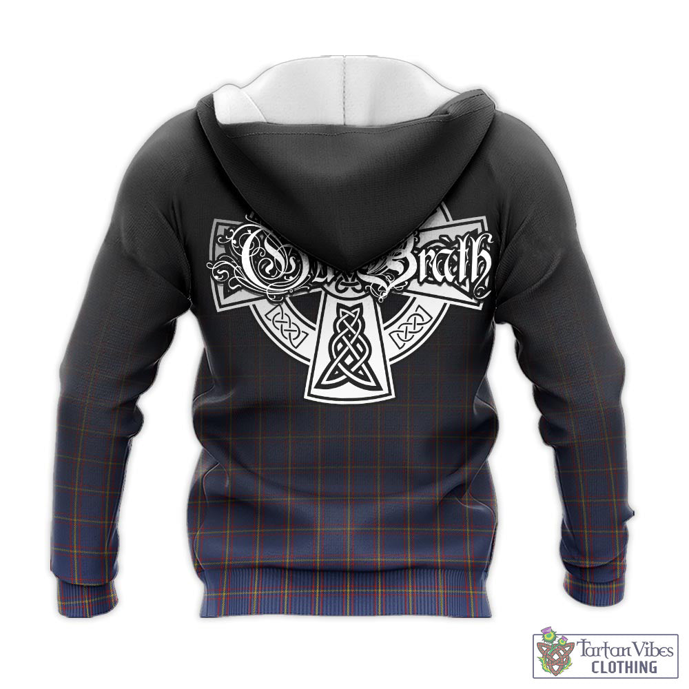 Tartan Vibes Clothing MacLaine of Lochbuie Tartan Knitted Hoodie Featuring Alba Gu Brath Family Crest Celtic Inspired