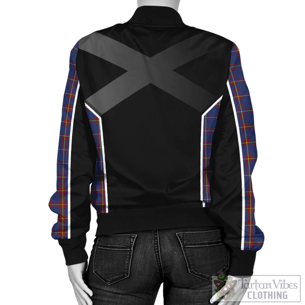 Tartan Vibes Clothing MacLaine of Lochbuie Tartan Bomber Jacket with Family Crest and Scottish Thistle Vibes Sport Style