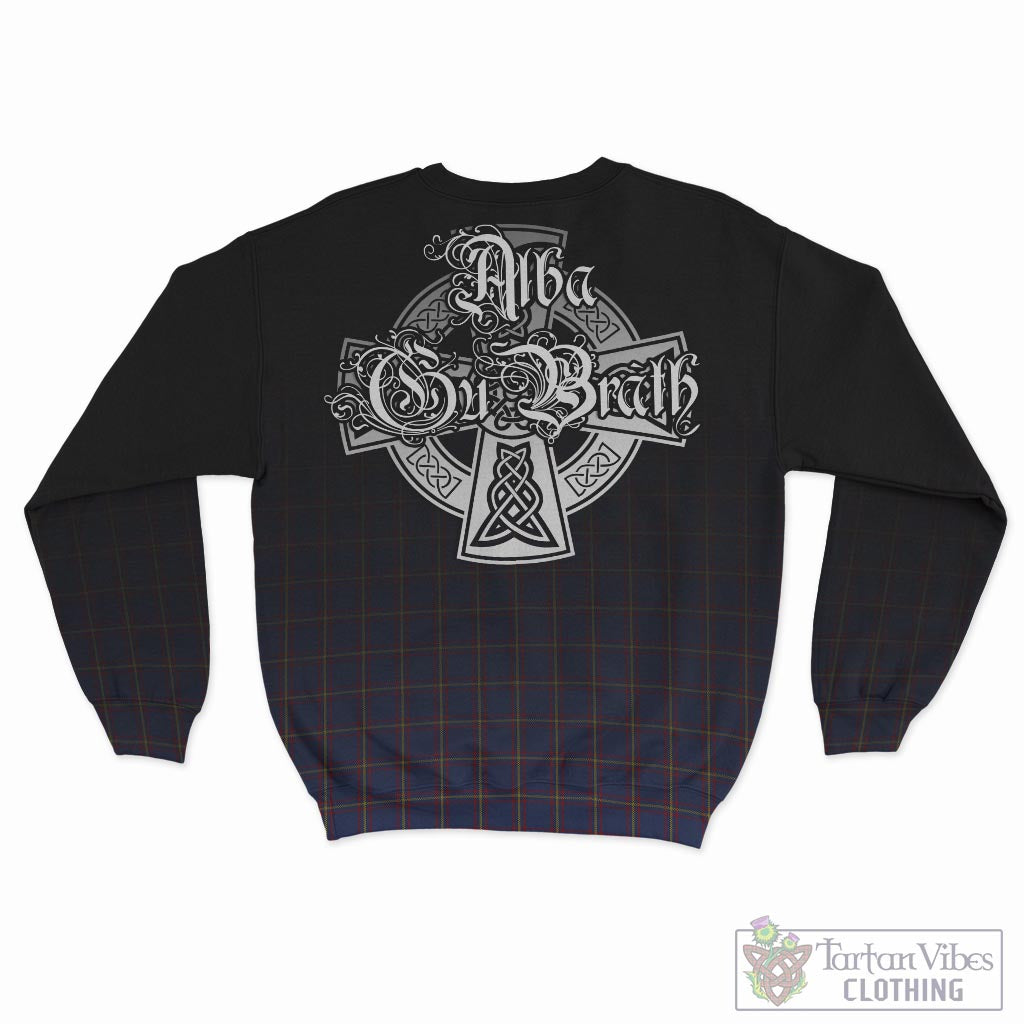 Tartan Vibes Clothing MacLaine of Lochbuie Tartan Sweatshirt Featuring Alba Gu Brath Family Crest Celtic Inspired