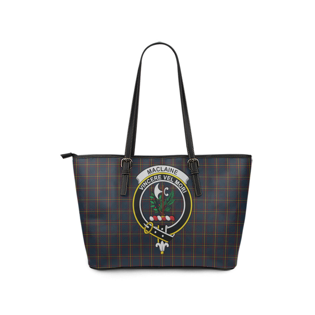 maclaine-of-lochbuie-hunting-tartan-leather-tote-bag-with-family-crest