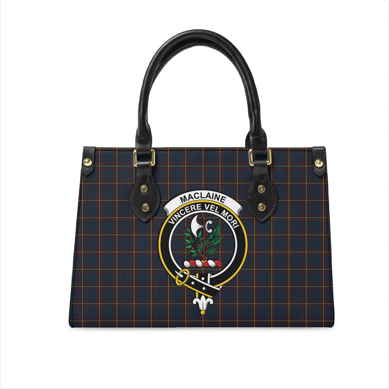 maclaine-of-lochbuie-hunting-tartan-leather-bag-with-family-crest