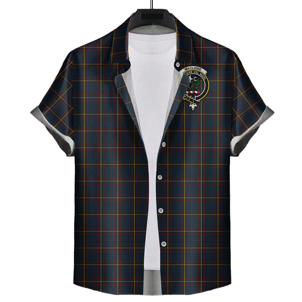 maclaine-of-lochbuie-hunting-tartan-short-sleeve-button-down-shirt-with-family-crest