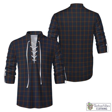 MacLaine of Lochbuie Hunting Tartan Men's Scottish Traditional Jacobite Ghillie Kilt Shirt