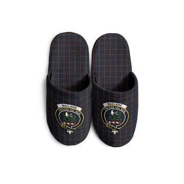 MacLaine of Lochbuie Hunting Tartan Home Slippers with Family Crest