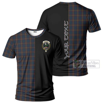 MacLaine of Lochbuie Hunting Tartan T-Shirt with Family Crest and Half Of Me Style