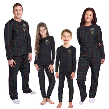 MacLaine of Lochbuie Hunting Tartan Pajamas Family Set with Family Crest