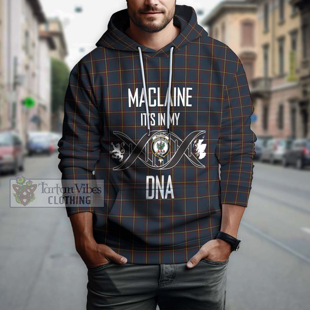 MacLaine of Lochbuie Hunting Tartan Hoodie with Family Crest DNA In Me Style Pullover Hoodie - Tartanvibesclothing Shop