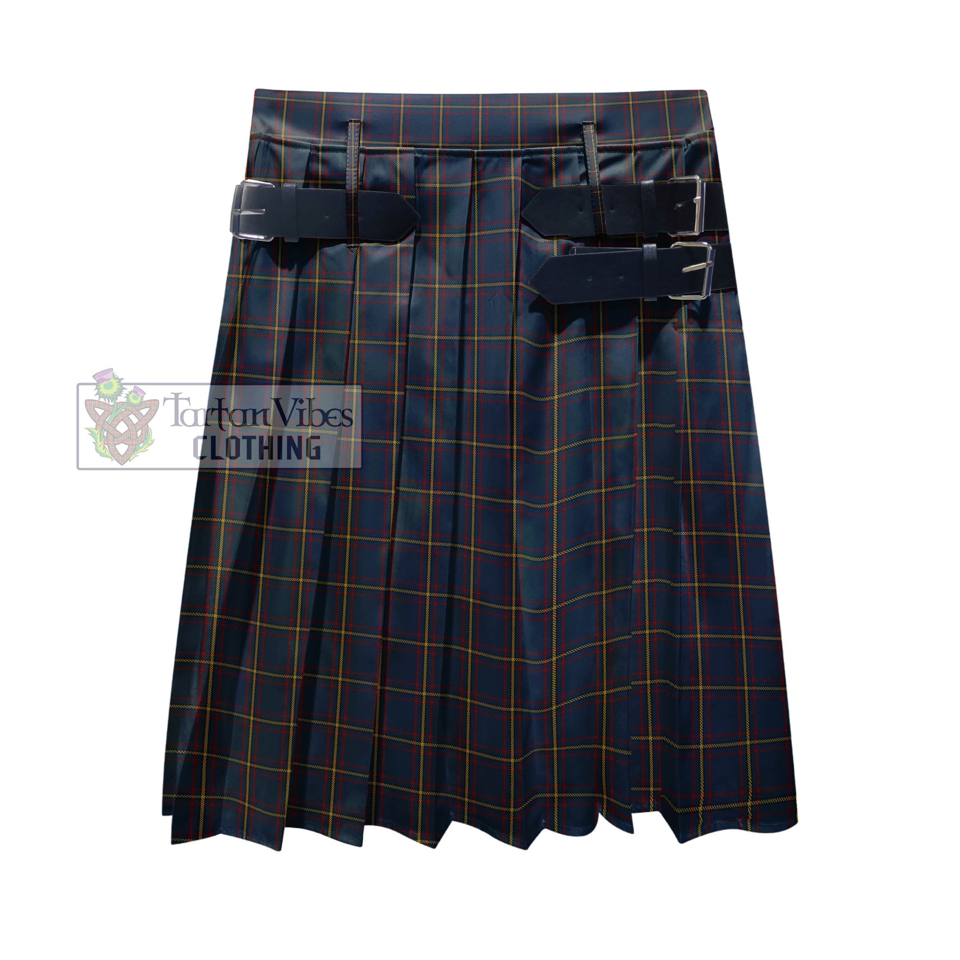 Tartan Vibes Clothing MacLaine of Lochbuie Hunting Tartan Men's Pleated Skirt - Fashion Casual Retro Scottish Style