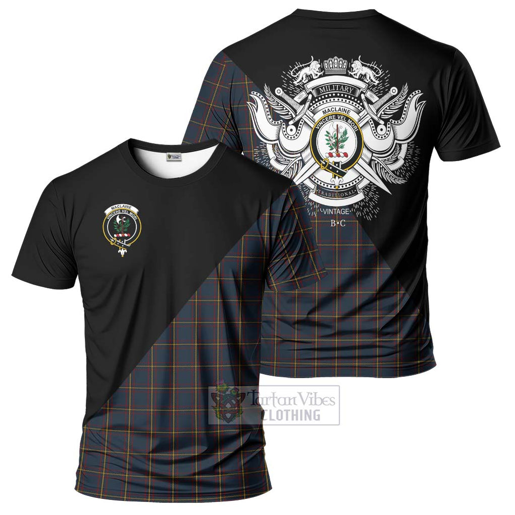 MacLaine of Lochbuie Hunting Tartan T-Shirt with Family Crest and Military Logo Style Kid's Shirt - Tartanvibesclothing Shop