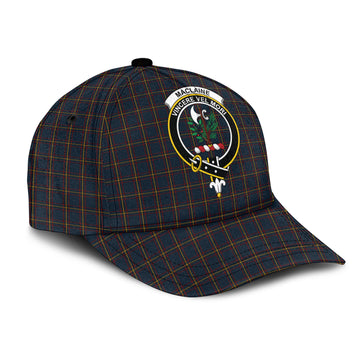 MacLaine of Lochbuie Hunting Tartan Classic Cap with Family Crest