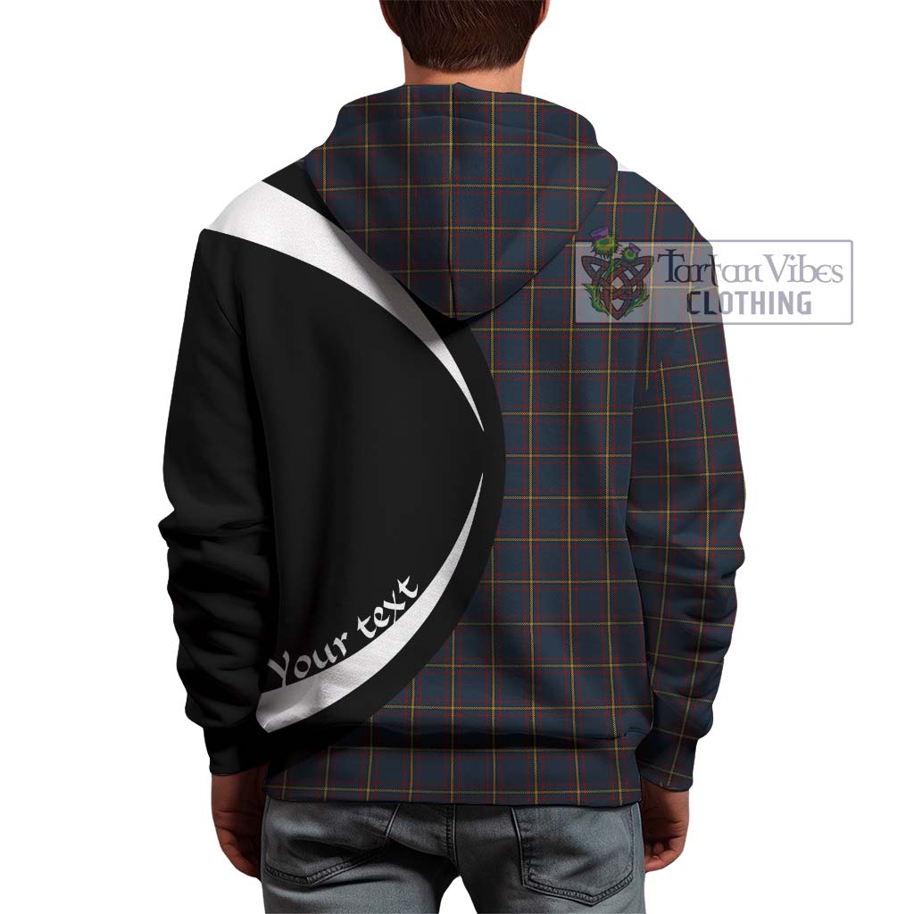 Tartan Vibes Clothing MacLaine of Lochbuie Hunting Tartan Hoodie with Family Crest Circle Style