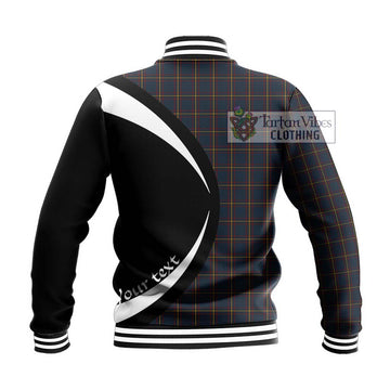 MacLaine of Lochbuie Hunting Tartan Baseball Jacket with Family Crest Circle Style