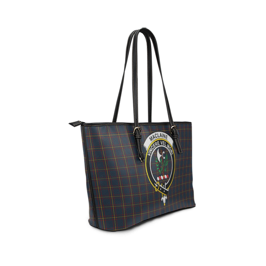 maclaine-of-lochbuie-hunting-tartan-leather-tote-bag-with-family-crest