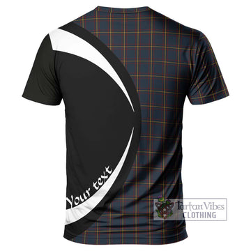 MacLaine of Lochbuie Hunting Tartan T-Shirt with Family Crest Circle Style