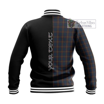 MacLaine of Lochbuie Hunting Tartan Baseball Jacket with Family Crest and Half Of Me Style