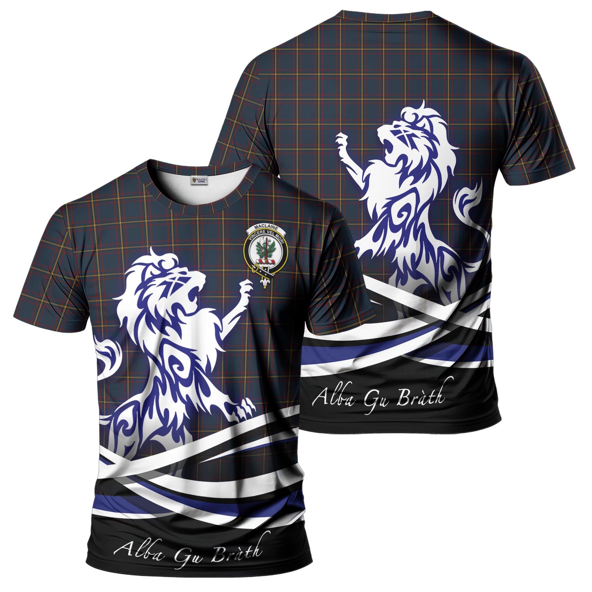 maclaine-of-lochbuie-hunting-tartan-t-shirt-with-alba-gu-brath-regal-lion-emblem