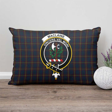 MacLaine of Lochbuie Hunting Tartan Pillow Cover with Family Crest