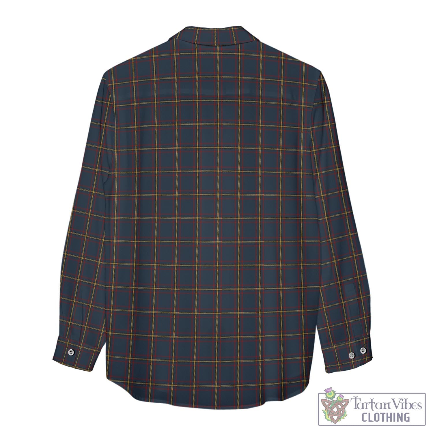 Tartan Vibes Clothing MacLaine of Lochbuie Hunting Tartan Womens Casual Shirt with Family Crest