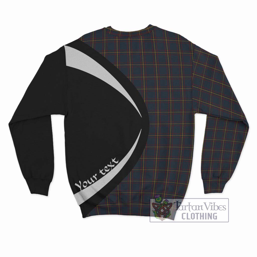 MacLaine of Lochbuie Hunting Tartan Sweatshirt with Family Crest Circle Style - Tartan Vibes Clothing