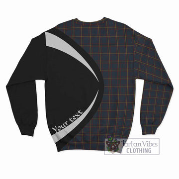 MacLaine of Lochbuie Hunting Tartan Sweatshirt with Family Crest Circle Style