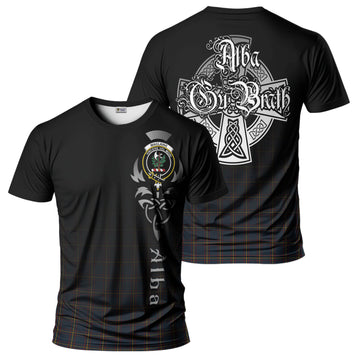 MacLaine of Lochbuie Hunting Tartan T-Shirt Featuring Alba Gu Brath Family Crest Celtic Inspired