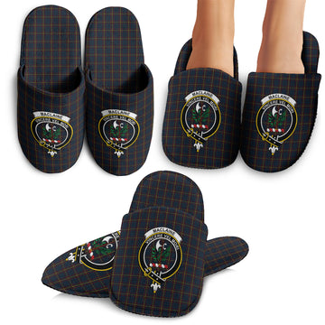 MacLaine of Lochbuie Hunting Tartan Home Slippers with Family Crest