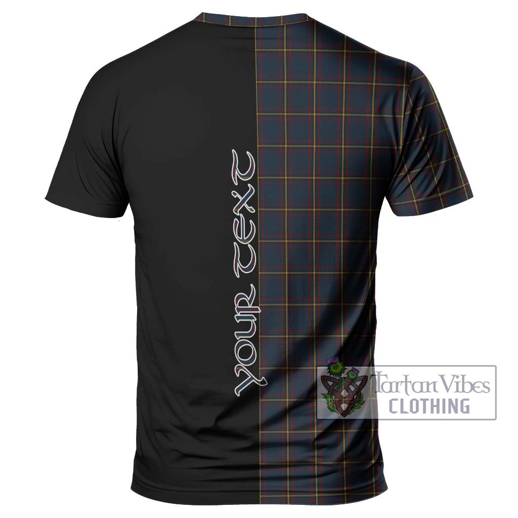 MacLaine of Lochbuie Hunting Tartan T-Shirt with Family Crest and Half Of Me Style - Tartanvibesclothing Shop