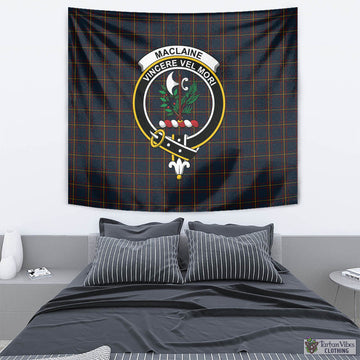 MacLaine of Lochbuie Hunting Tartan Tapestry Wall Hanging and Home Decor for Room with Family Crest