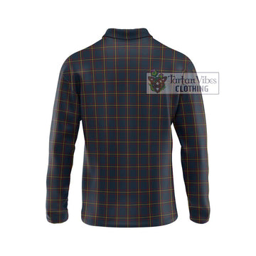 MacLaine of Lochbuie Hunting Tartan Long Sleeve Polo Shirt with Family Crest DNA In Me Style