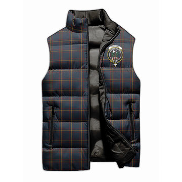 MacLaine of Lochbuie Hunting Tartan Sleeveless Puffer Jacket with Family Crest