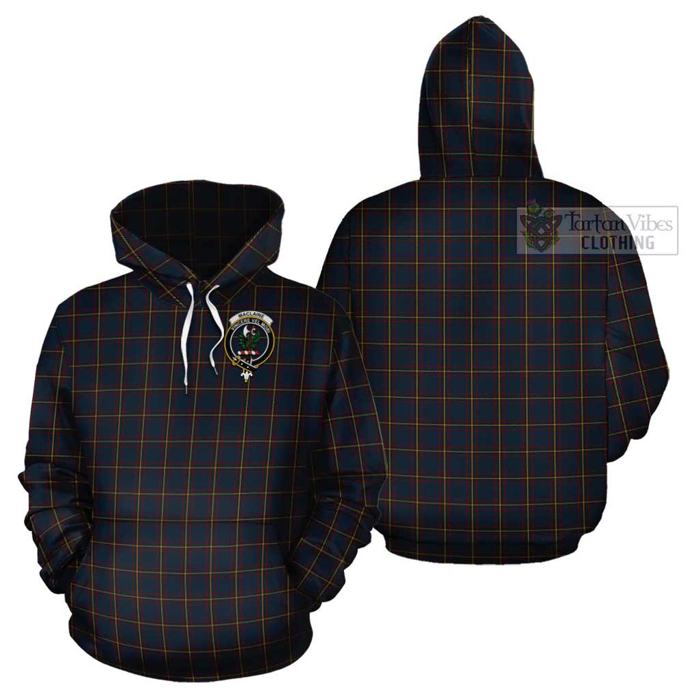 MacLaine of Lochbuie Hunting Tartan Cotton Hoodie with Family Crest Pullover Hoodie - Tartan Vibes Clothing