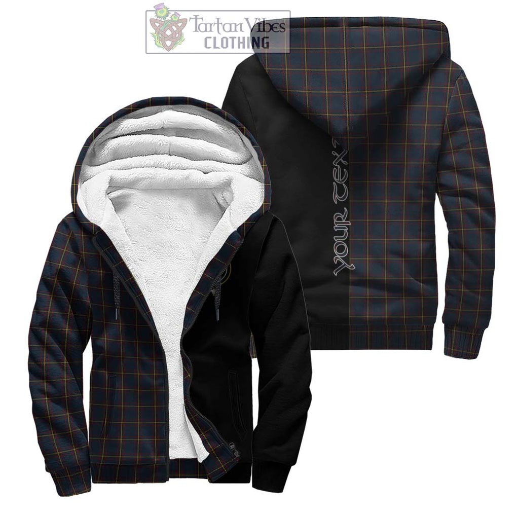 MacLaine of Lochbuie Hunting Tartan Sherpa Hoodie with Family Crest and Half Of Me Style Unisex - Tartanvibesclothing Shop